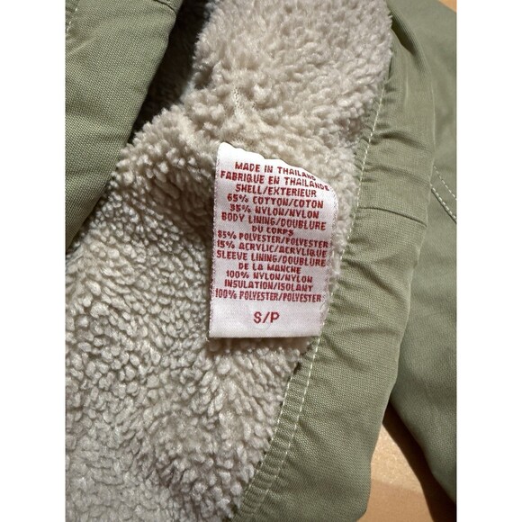 Guess Jeans Womens Jacket S Small Green Full Zip Warm Collared Pockets - Picture 9 of 11